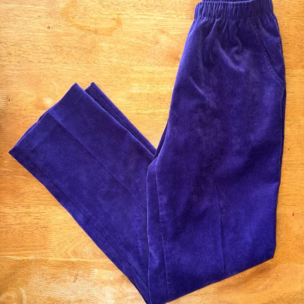 Allison Daley Vibrant Purple Corduroy Pants